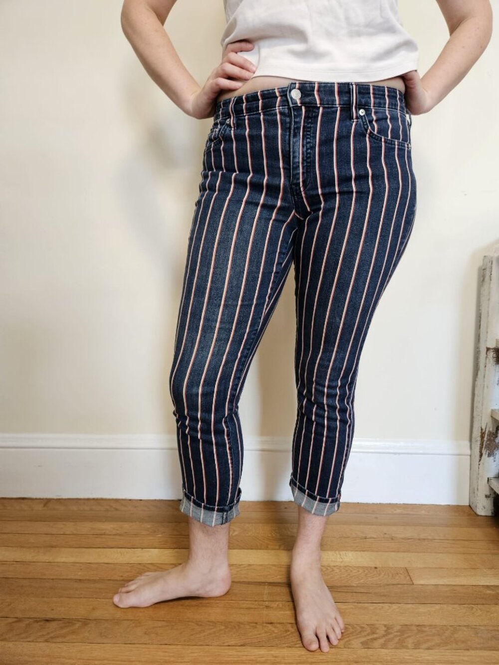Vintage Ralph Lauren Striped Jeans